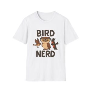 Bird Nerd Unisex T-Shirt - Perfect for Nature Lovers, Birdwatchers, Gifts for Bird Enthusiasts, Casual Wear, Eco-Friendly Fashion