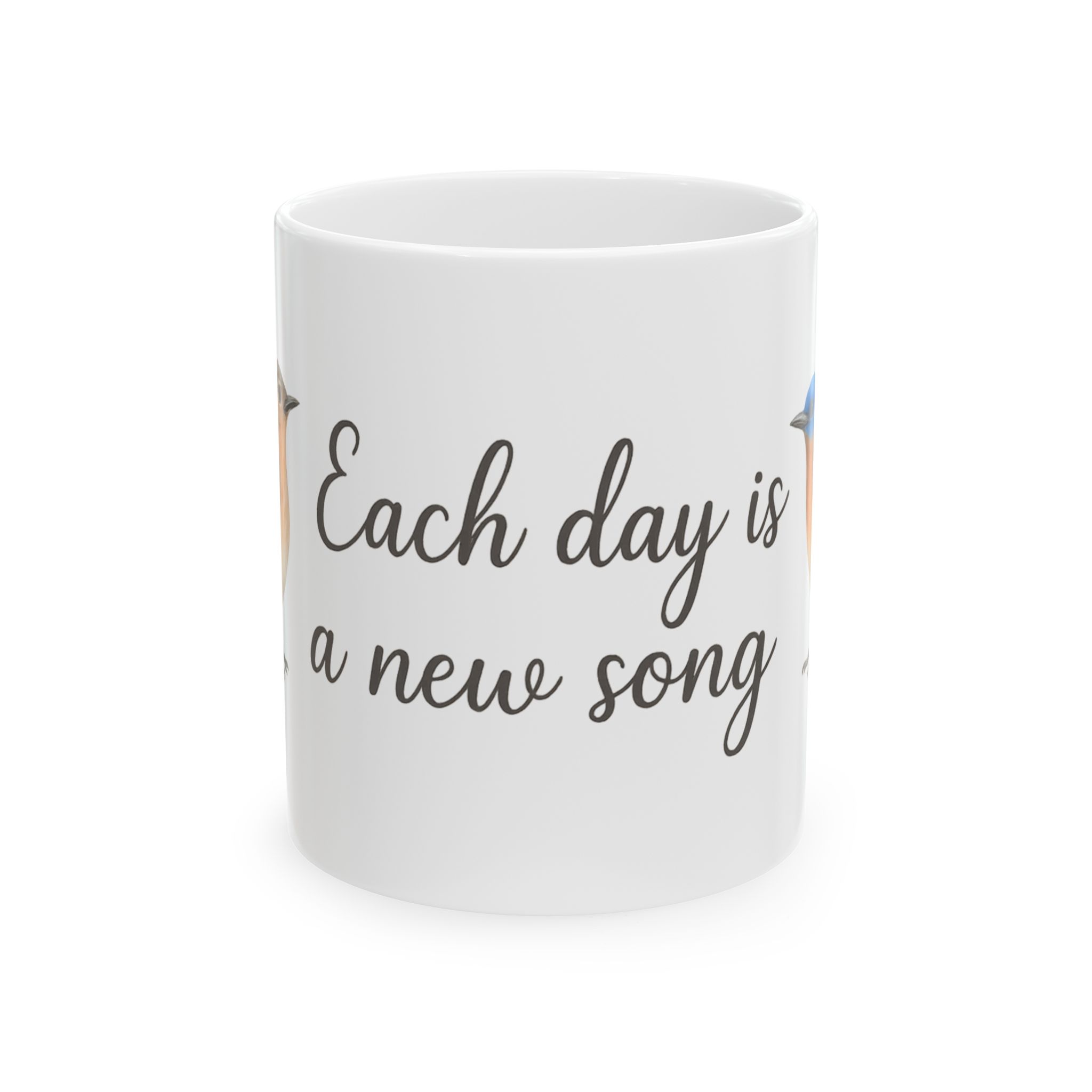 Inspirational Ceramic Mug - Each Day is a New Song, Coffee Cup, Gift for Her, Motivational Mug, Daily Reminder, Office Décor